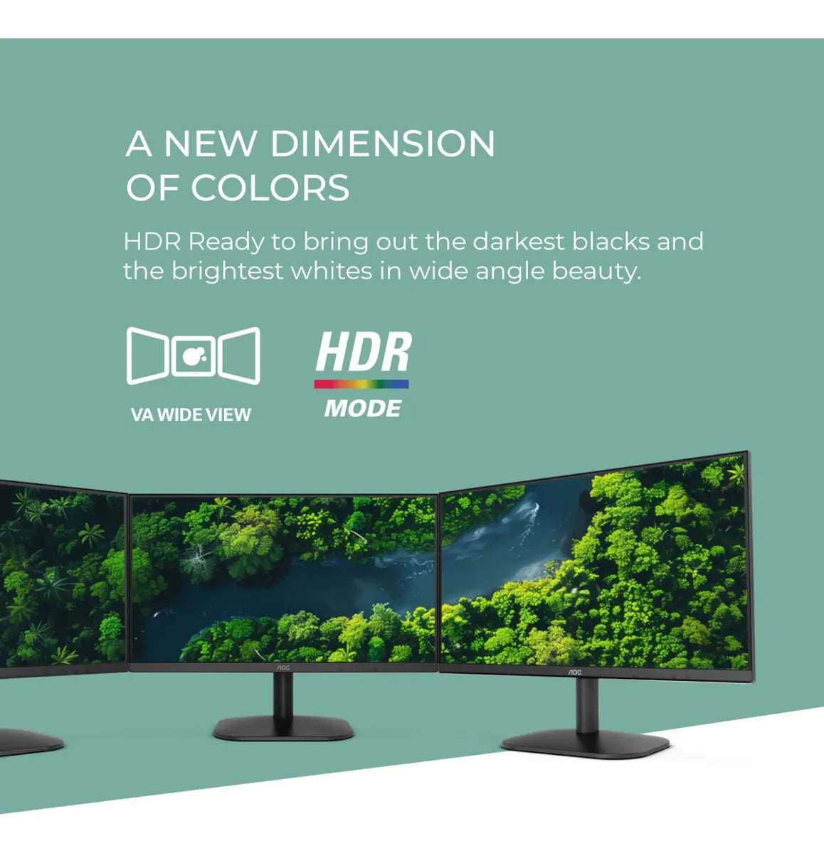 Monitor Aoc 22b35hm23 Led Full Hd 22 120hz Con Hdmi Y Vga Negro