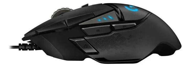 Mouse Gaming Logitech G502 Hero/inalámb/usb/rgb/pesas/910-00 Color Negro