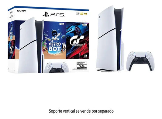 Consola Playstation 5 Slim Estandar - Gt7 + Astro Bot Blanco/negro