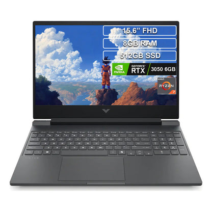 Portatil Hp Victus 15 Ryzen 7 7445hs 8gb Ram 512ssd Rtx3050 Fhd Gris