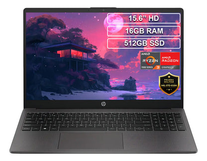 Portátil Hp 255 G10 Ryzen 3 7320u 16gb 512gb Hd 15.6 Negro